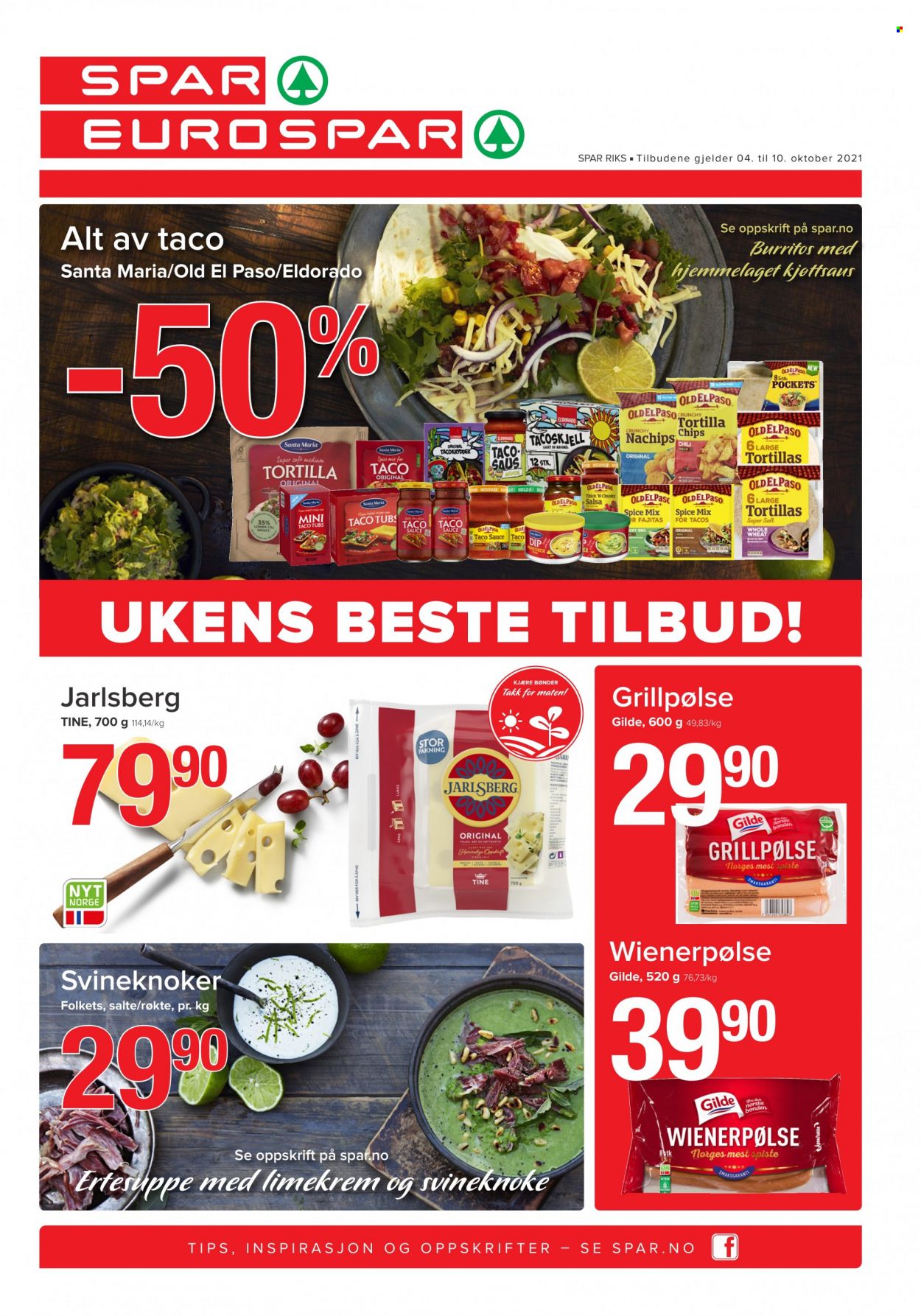 Kundeavis SPAR - 4.10.2021 - 10.10.2021. Side 1