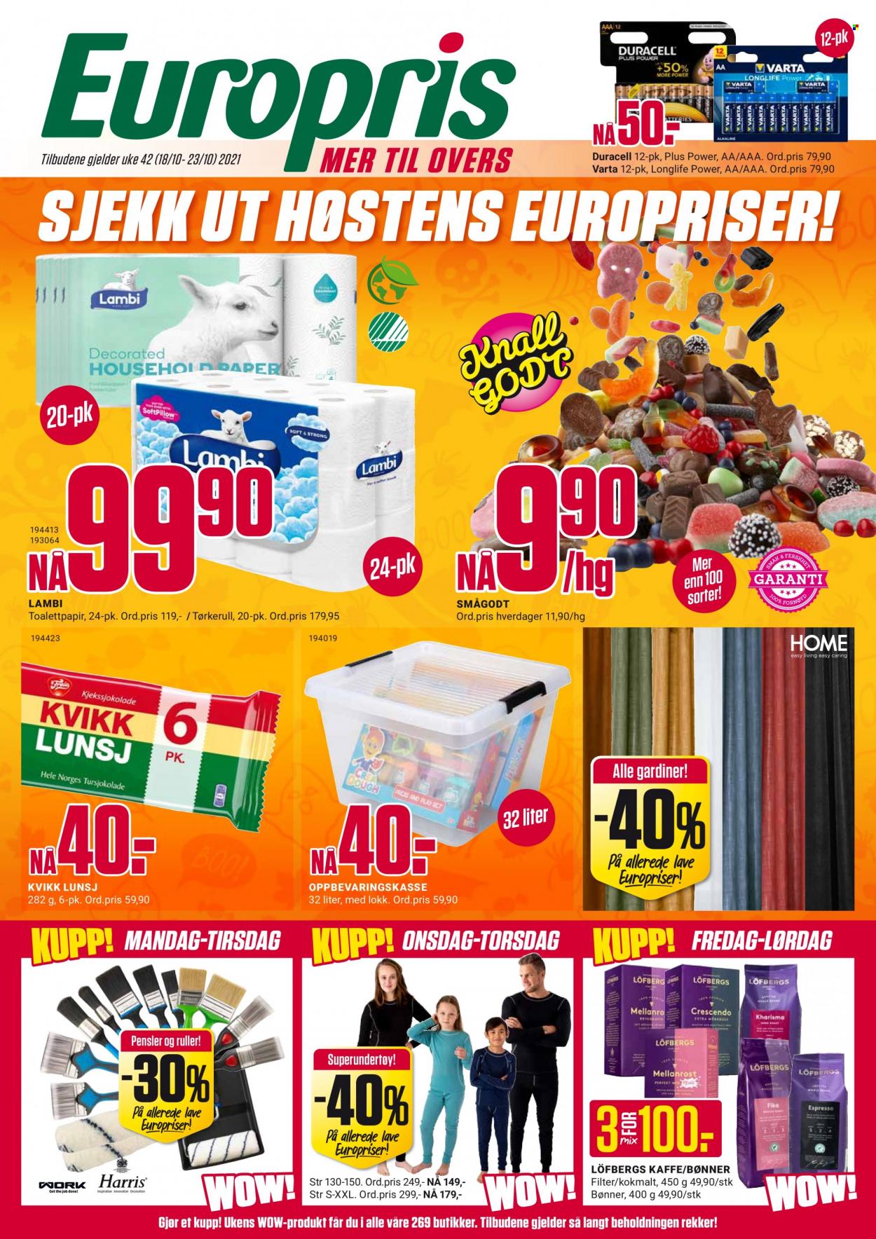 Kundeavis Europris - 18.10.2021 - 23.10.2021. Side 1