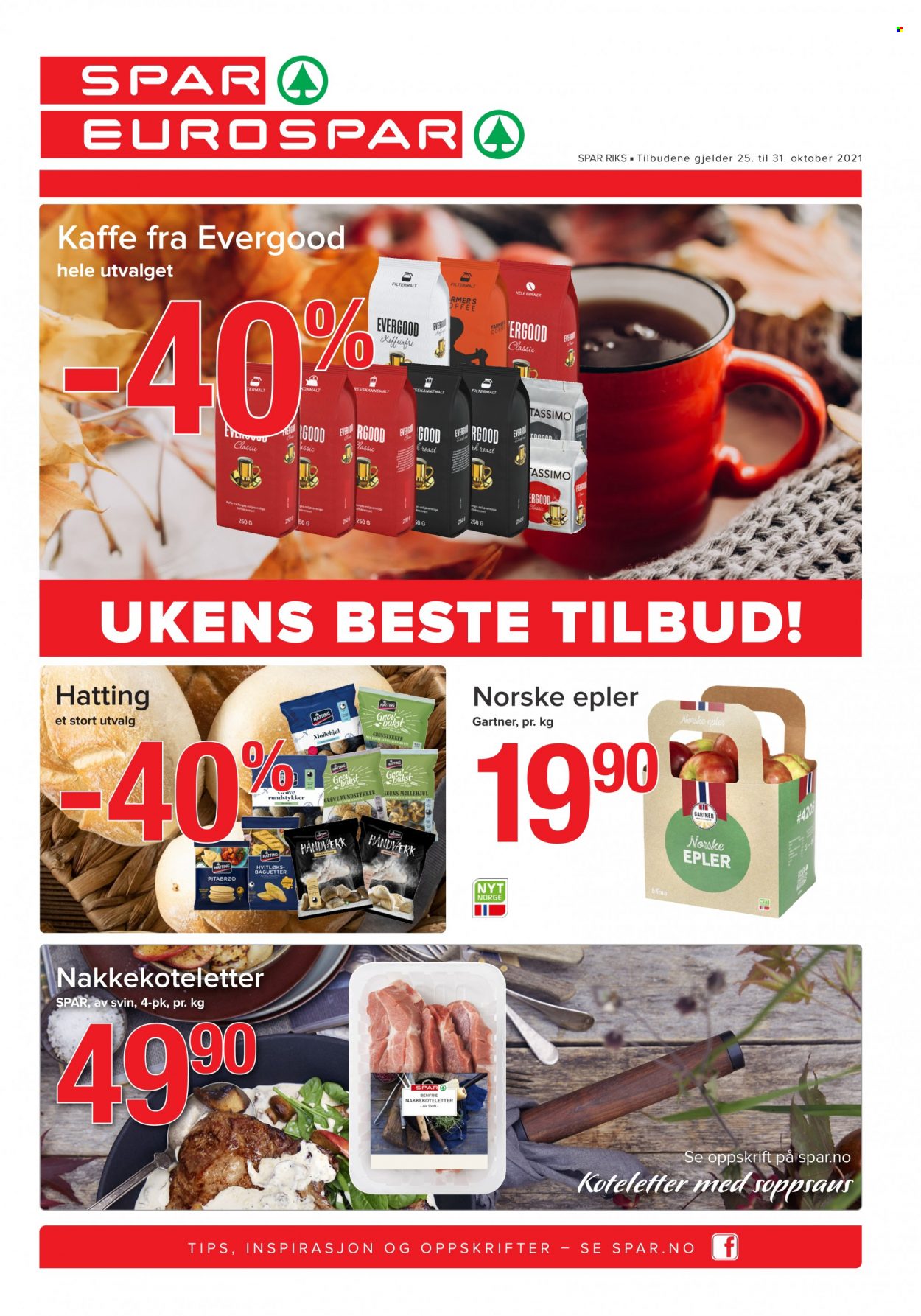 Kundeavis SPAR - 25.10.2021 - 31.10.2021. Side 1