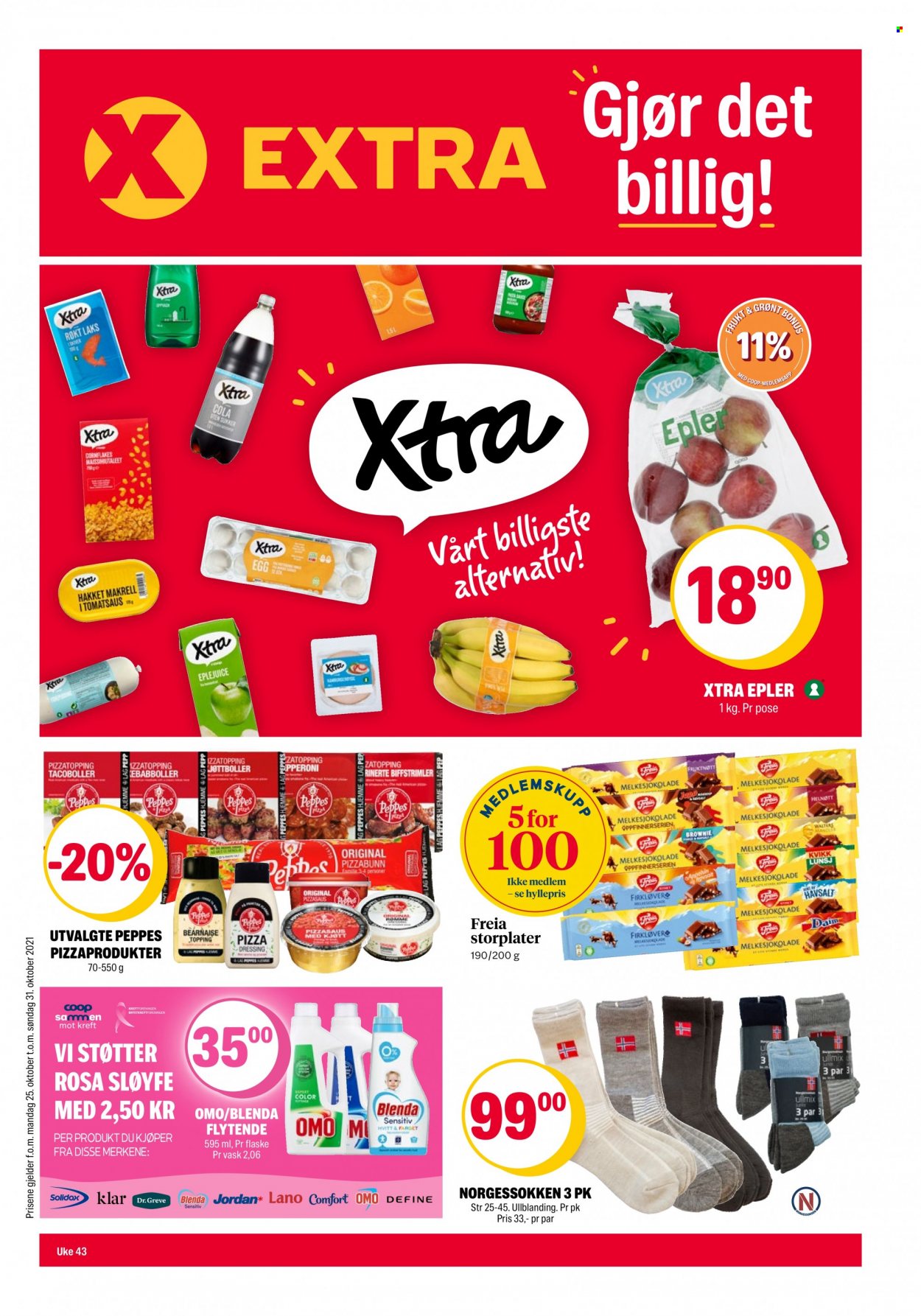Kundeavis Coop Extra - 25.10.2021 - 31.10.2021. Side 1