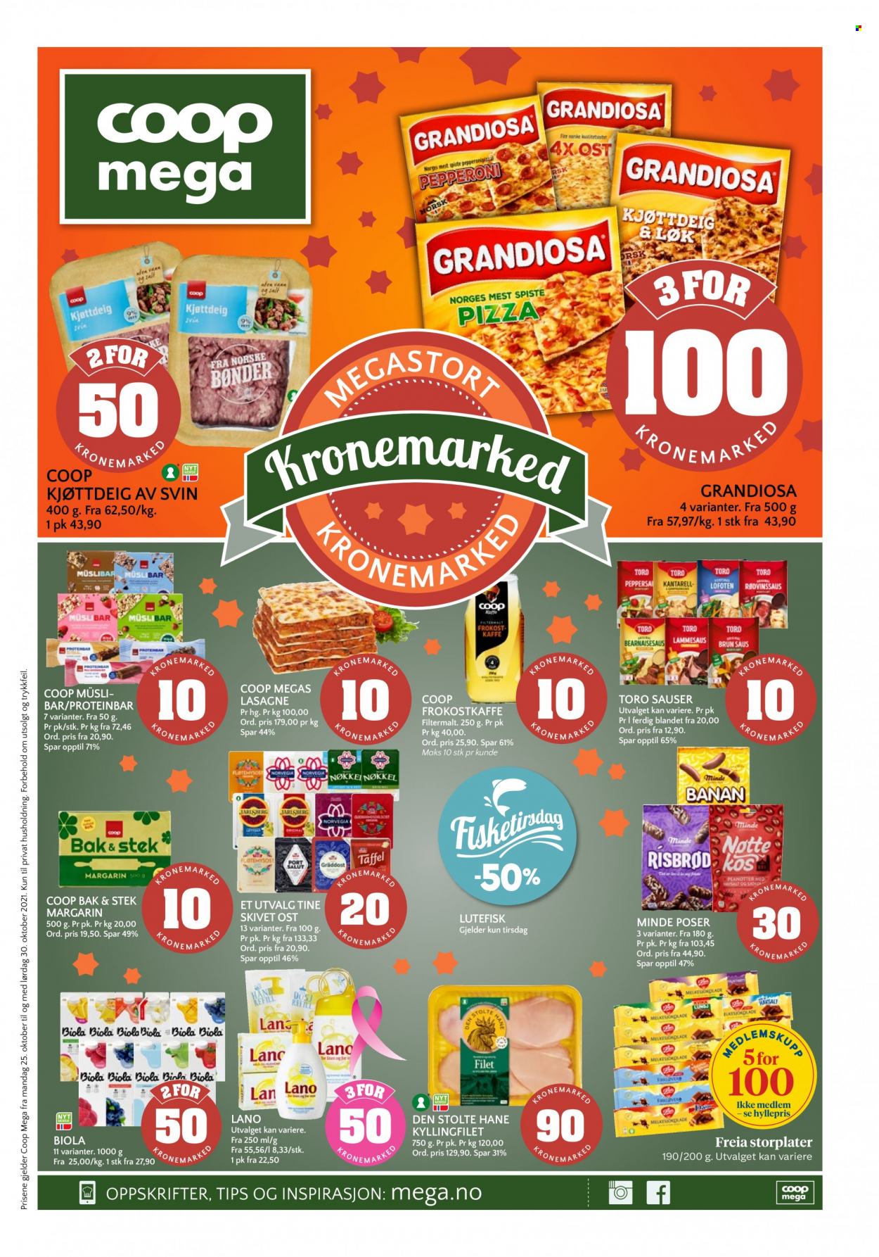 Kundeavis Coop Mega - 25.10.2021 - 30.10.2021. Side 1