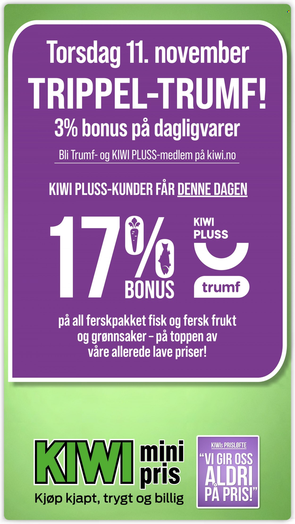 Kundeavis KIWI - 8.11.2021 - 14.11.2021. Side 1