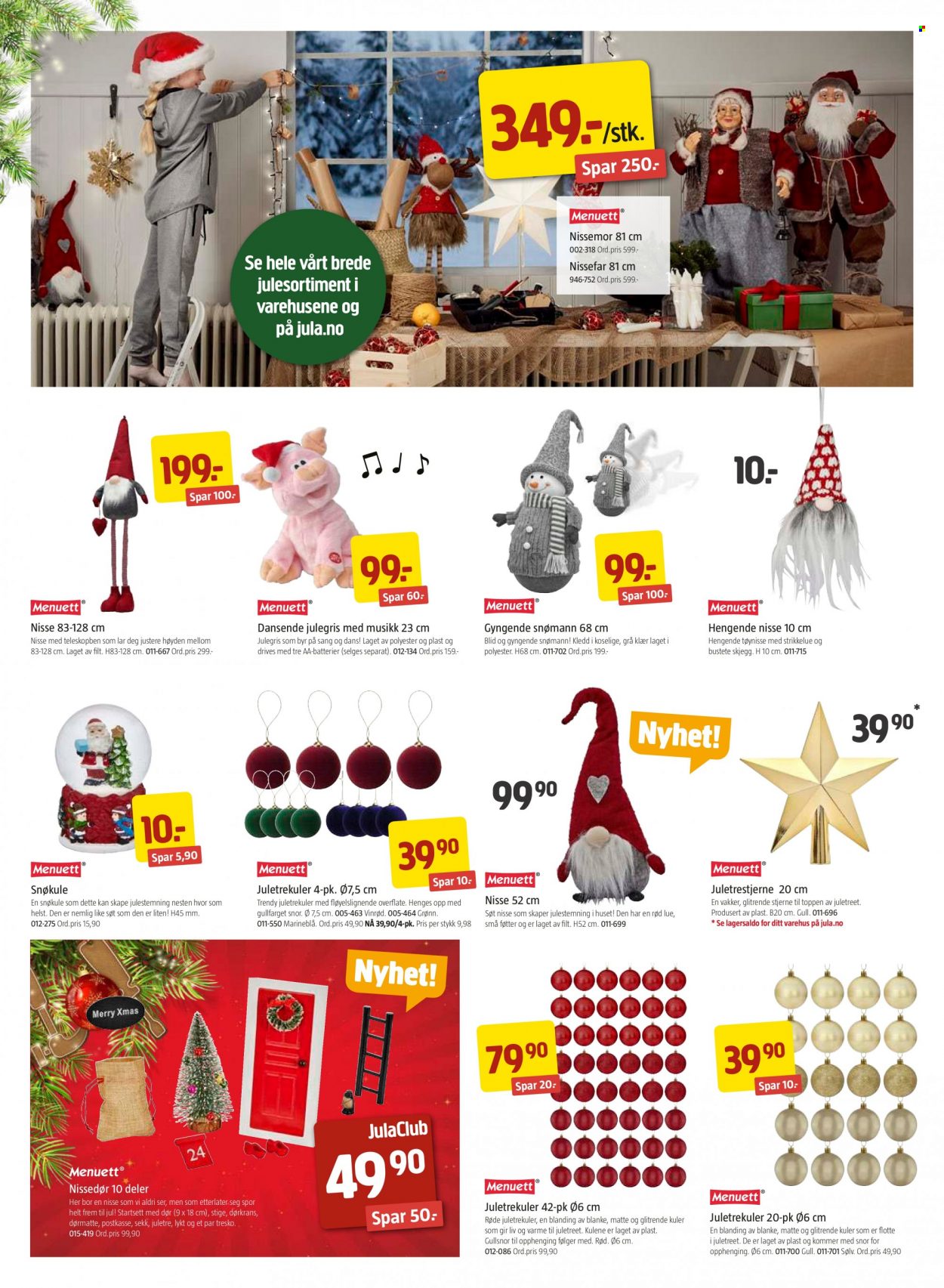 thumbnail - Kundeavis Jula - 13.11.2021 - 11.12.2021 - Produkter fra tilbudsaviser - juletre. Side 2.