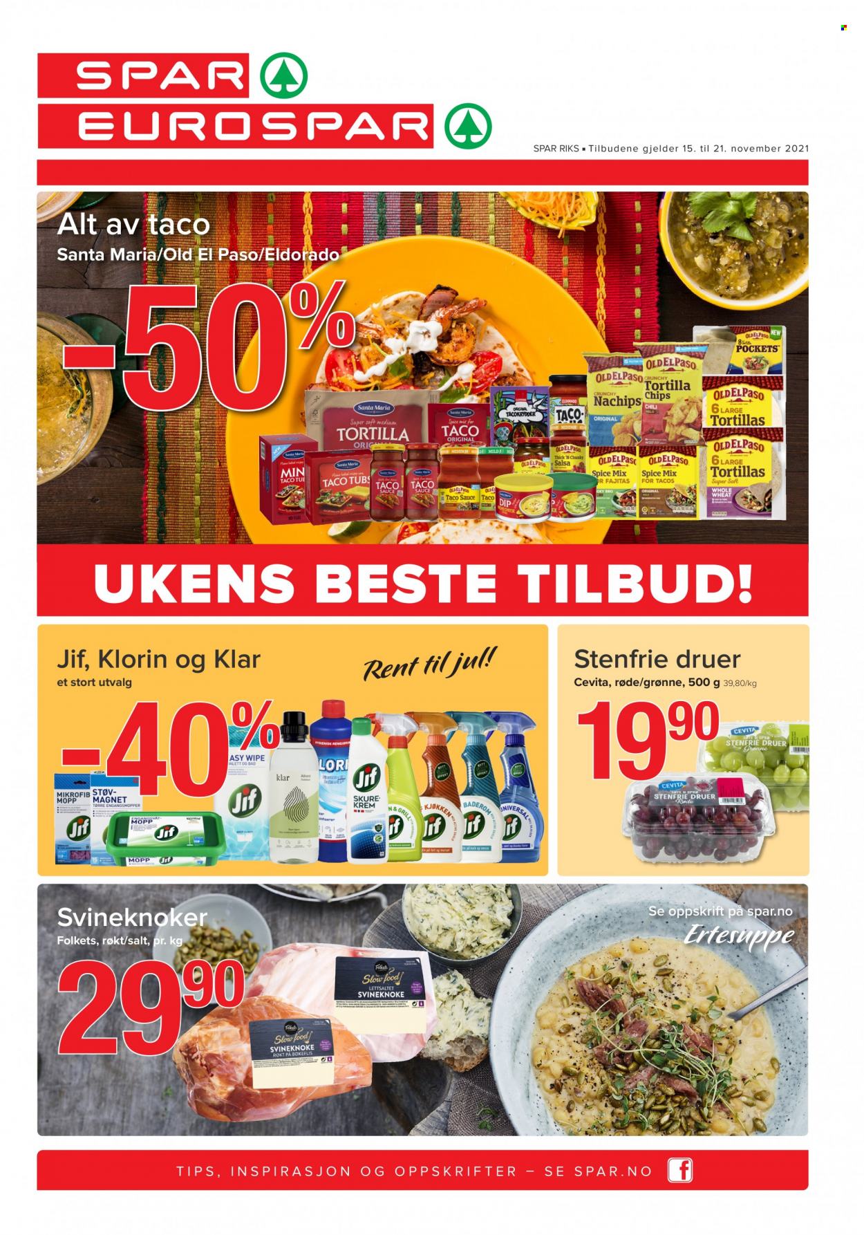 Kundeavis SPAR - 15.11.2021 - 21.11.2021. Side 1