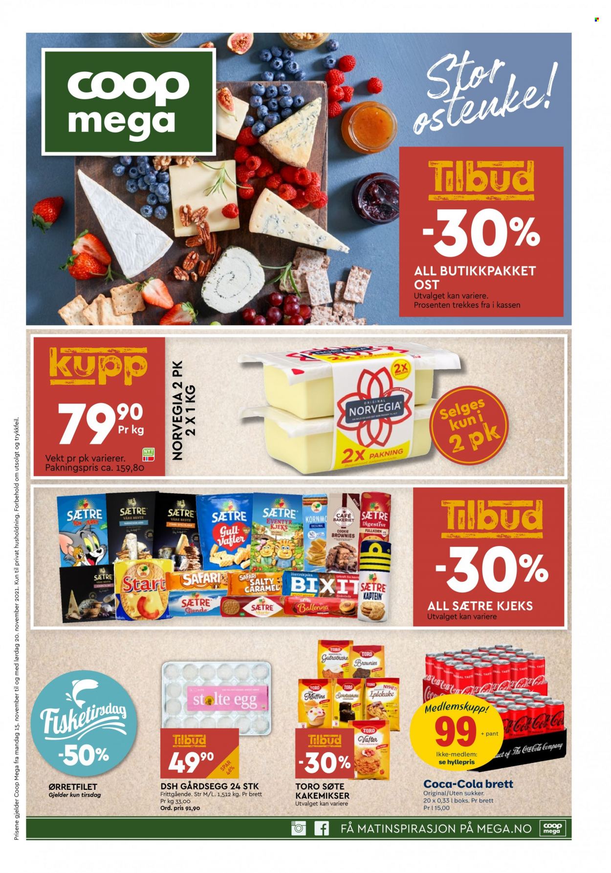 Kundeavis Coop Mega - 15.11.2021 - 20.11.2021. Side 1