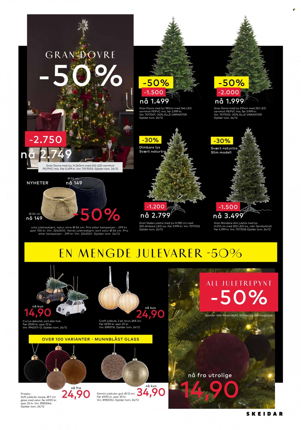 thumbnail - Kundeavis Skeidar - 22.11.2021 - 30.11.2021 - Produkter fra tilbudsaviser - juletre. Side 31.
