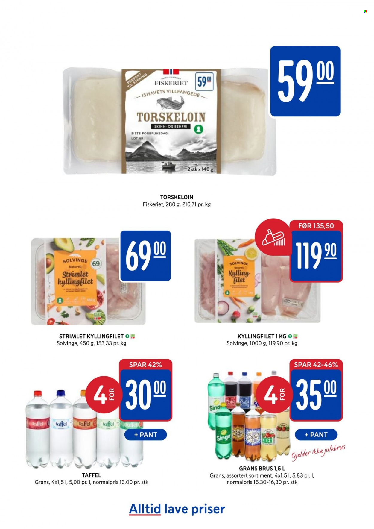 thumbnail - Kundeavis Rema 1000 - 29.11.2021 - 12.12.2021 - Produkter fra tilbudsaviser - kyllingfilet, kyllingkjøtt, cider. Side 5.
