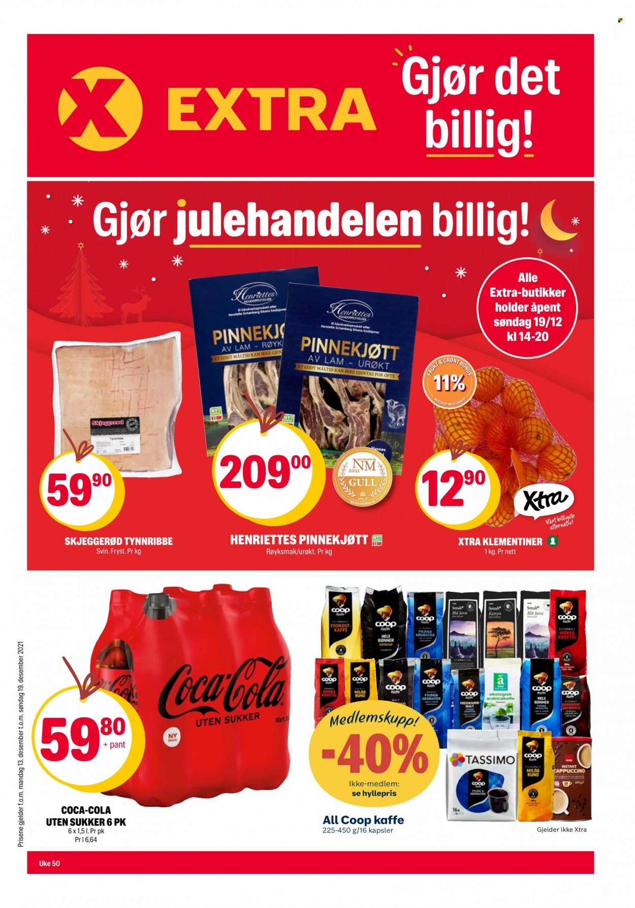 Kundeavis Coop Extra - 13.12.2021 - 19.12.2021. Side 1