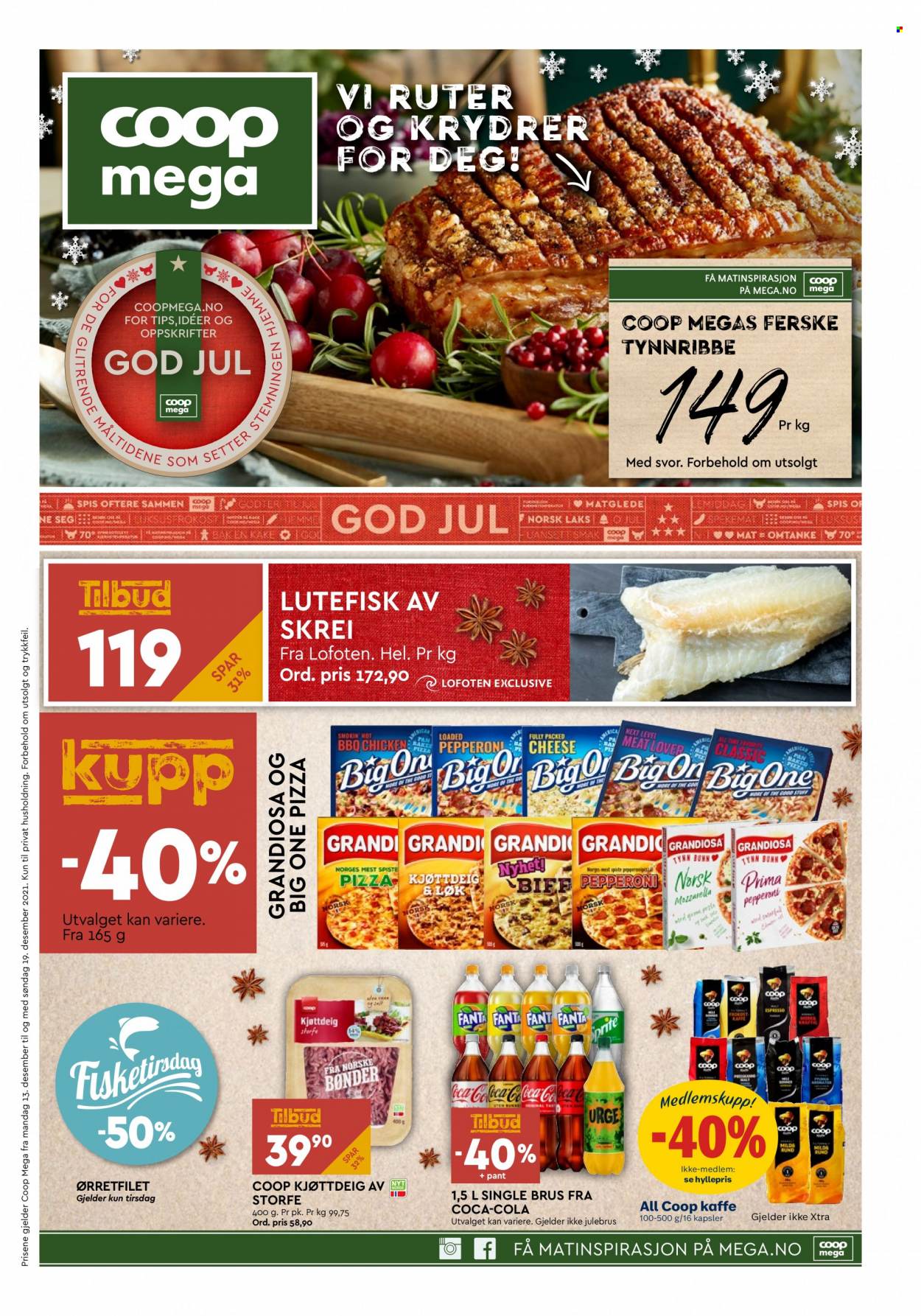 Kundeavis Coop Mega - 13.12.2021 - 19.12.2021. Side 1