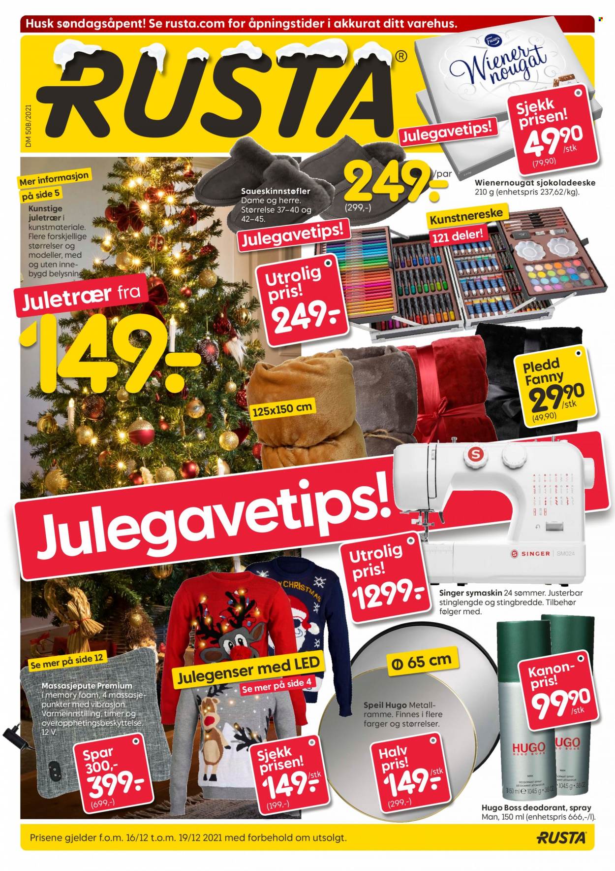 Kundeavis Rusta - 16.12.2021 - 19.12.2021. Side 1