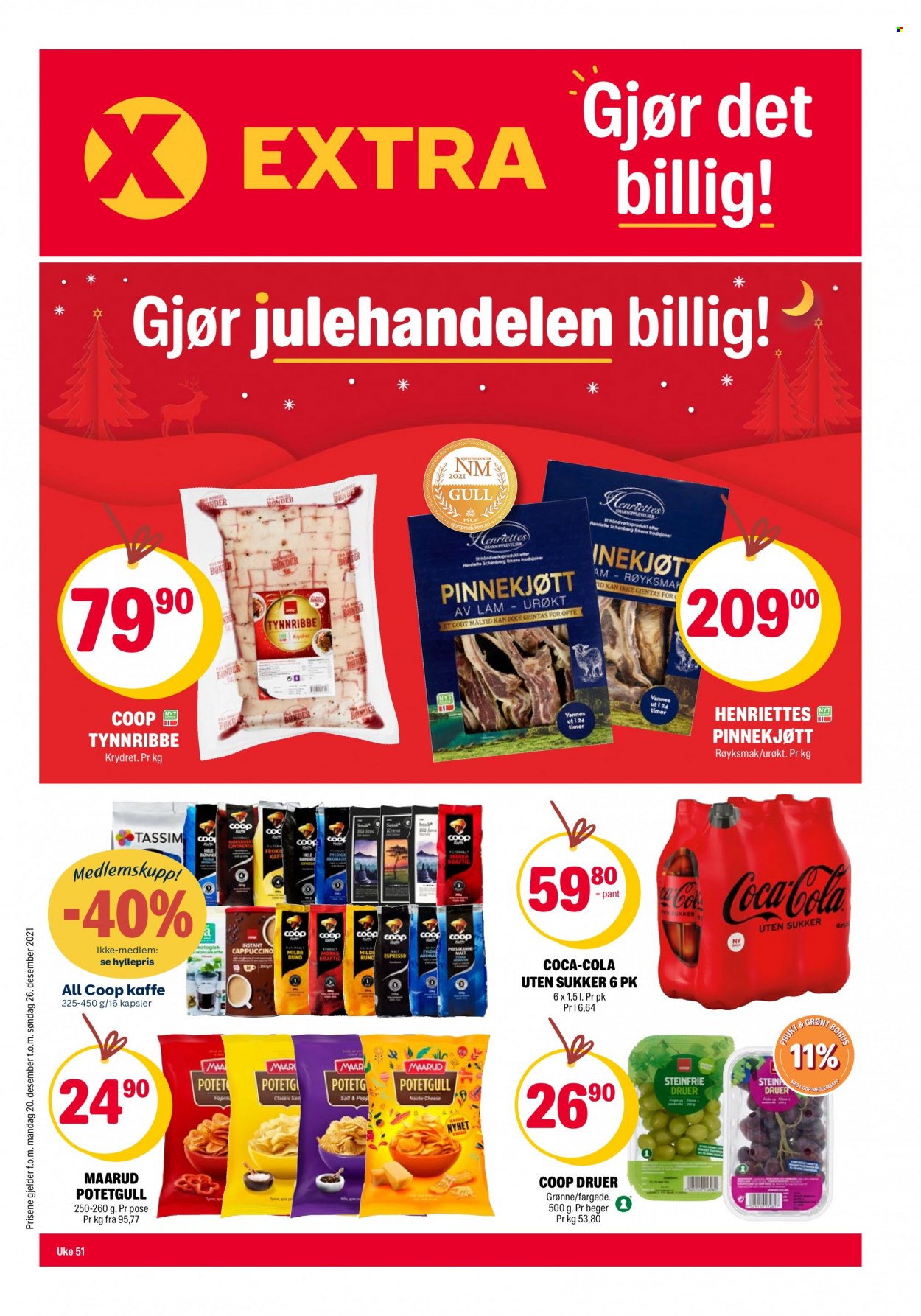Kundeavis Coop Extra - 20.12.2021 - 26.12.2021. Side 1
