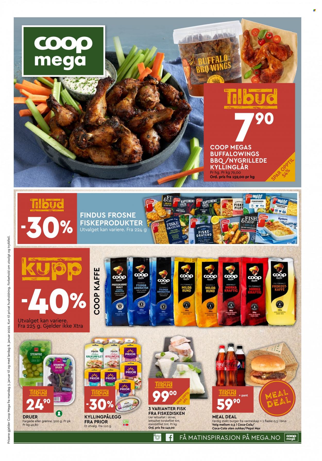 Kundeavis Coop Mega - 3.1.2022 - 8.1.2022. Side 1