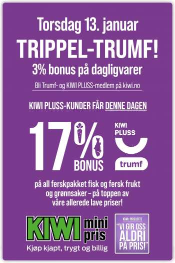 Kundeavis KIWI - 10.01.2022 - 16.01.2022.