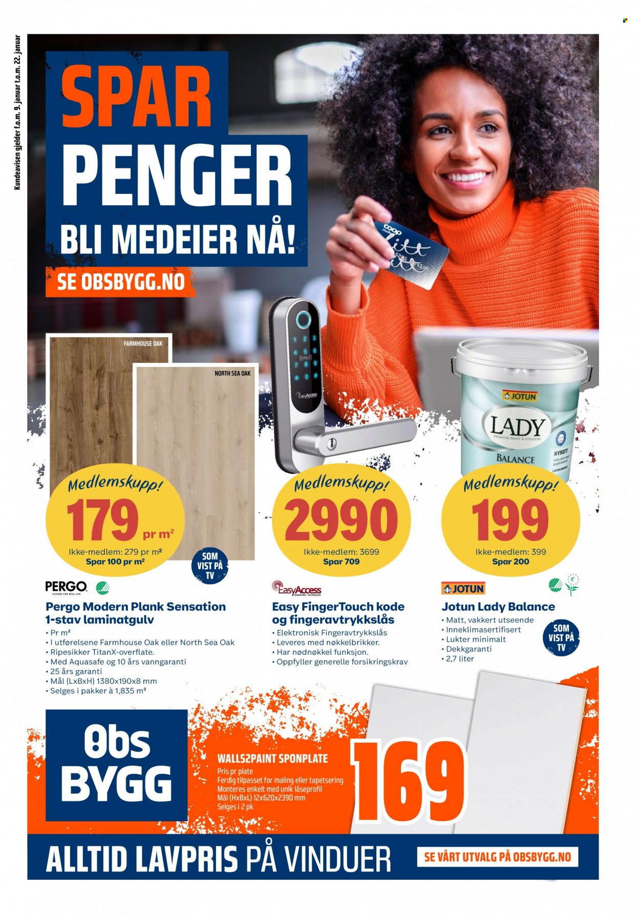Kundeavis Coop Obs BYGG - 9.1.2022 - 22.1.2022. Side 1