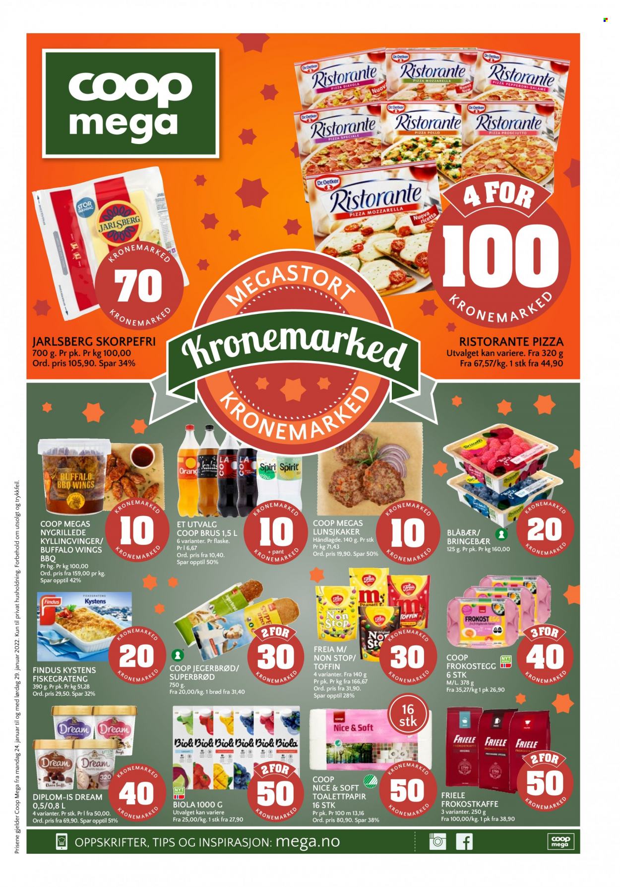 Kundeavis Coop Mega - 24.1.2022 - 29.1.2022. Side 1