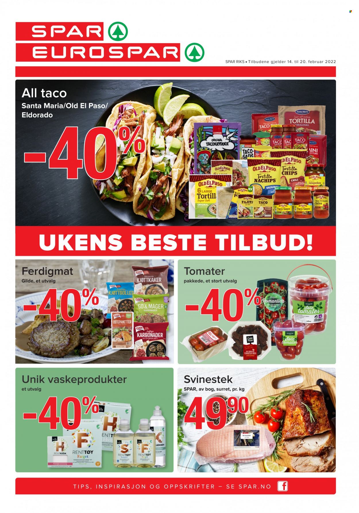 Kundeavis SPAR - 14.2.2022 - 20.2.2022. Side 1