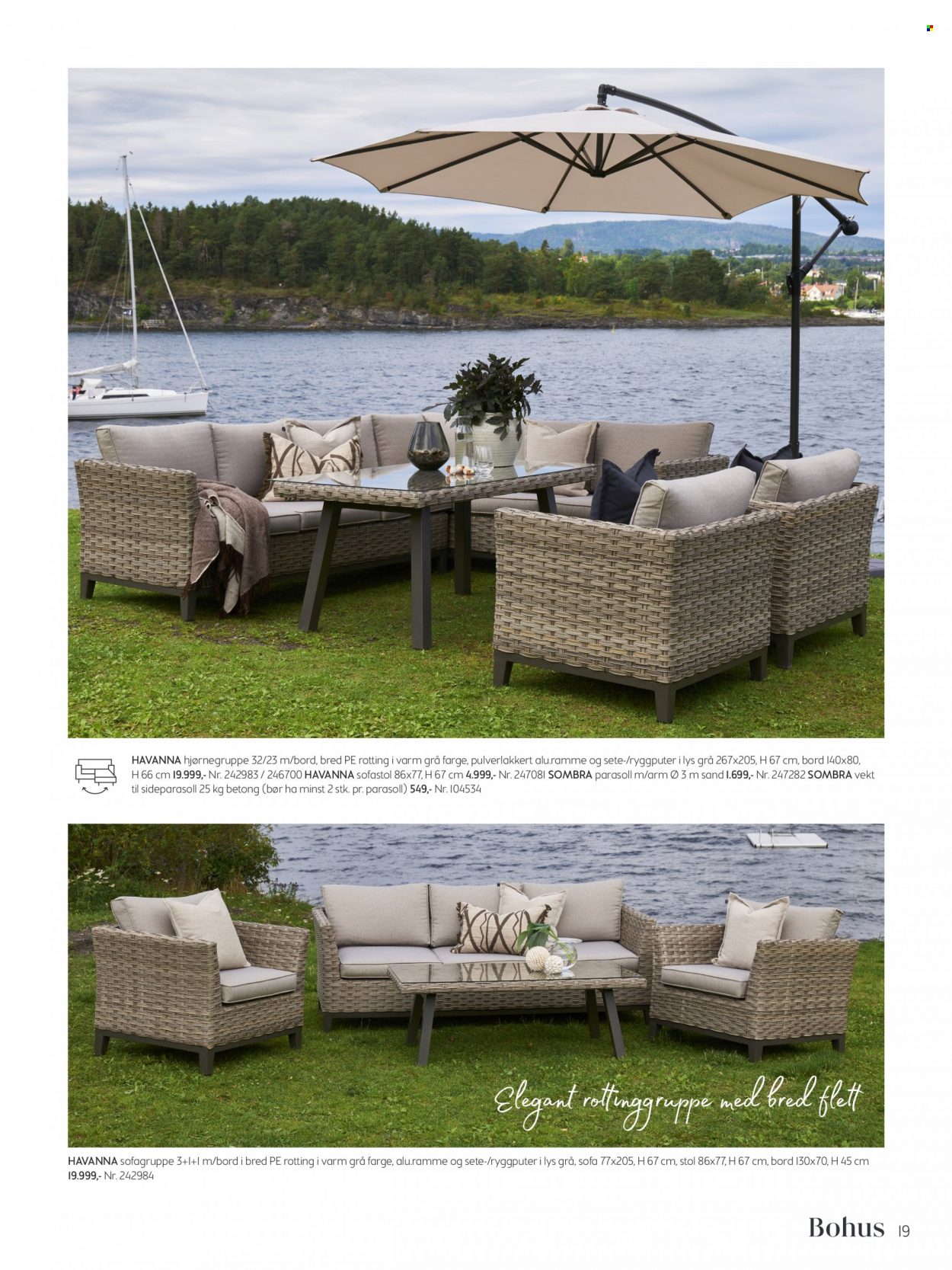 thumbnail - Kundeavis Bohus - Produkter fra tilbudsaviser - bord, stol, sofa. Side 19.