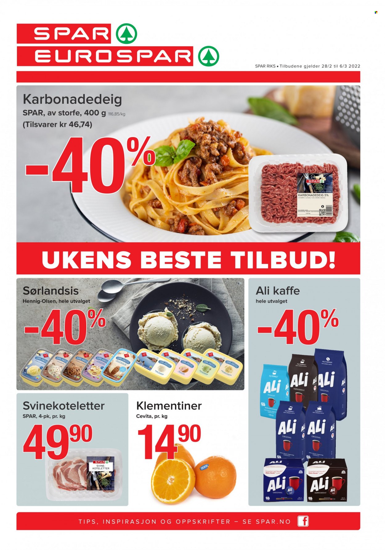 Kundeavis SPAR - 28.2.2022 - 6.3.2022. Side 1