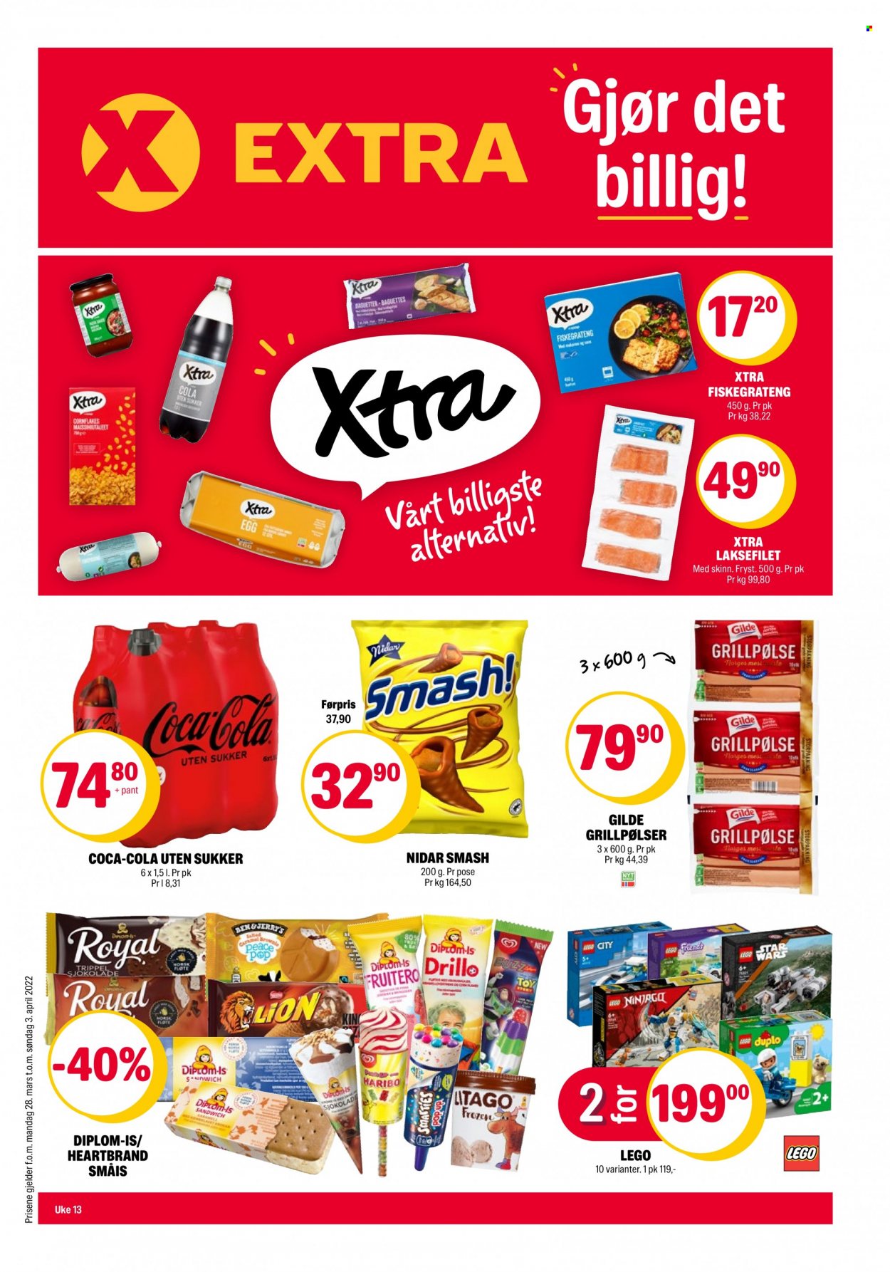 Kundeavis Coop Extra - 28.3.2022 - 3.4.2022. Side 1