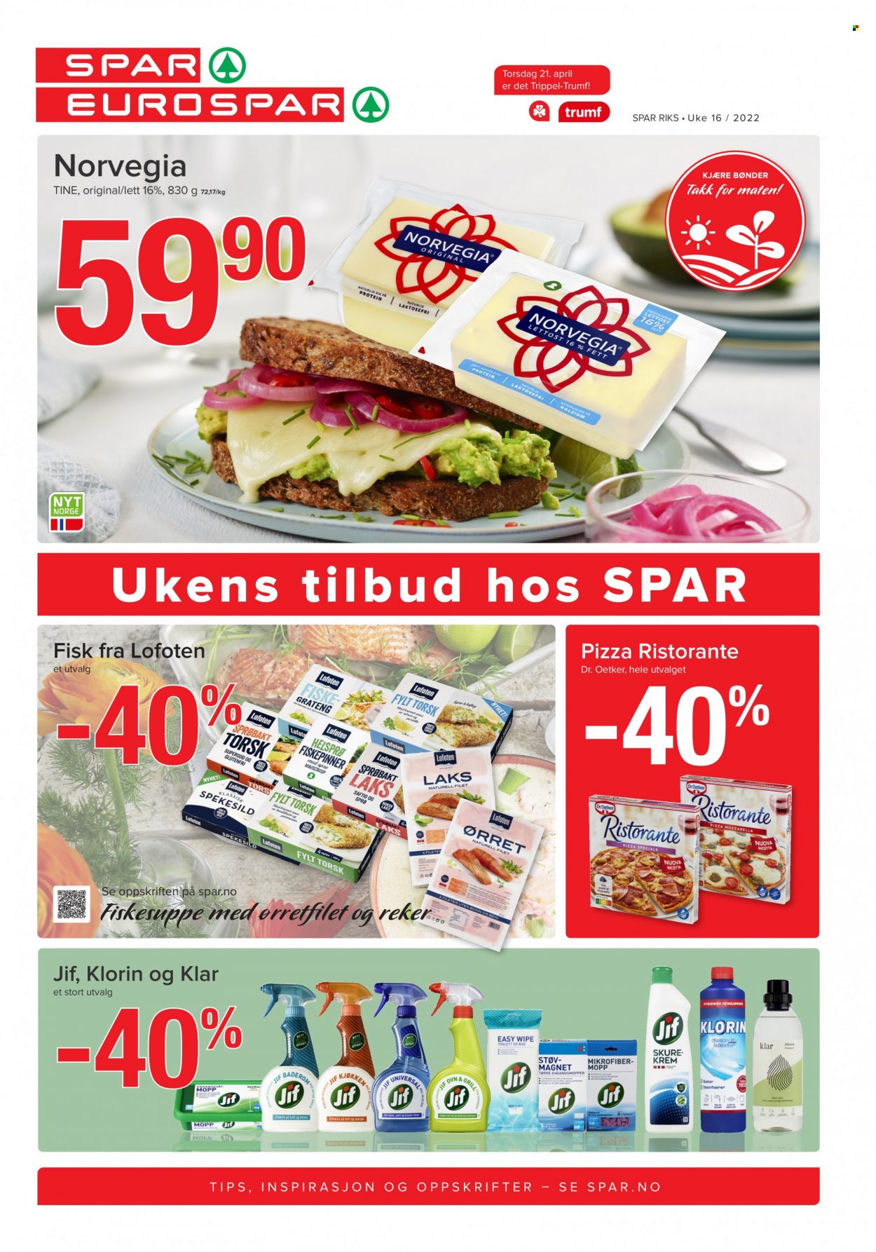 Kundeavis SPAR - 19.4.2022 - 24.4.2022. Side 1