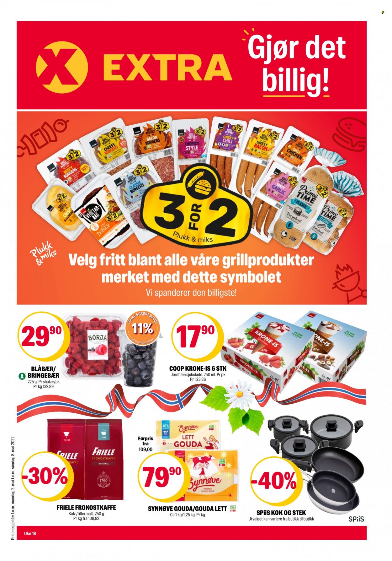 Kundeavis Coop Extra - 2.5.2022 - 8.5.2022. Side 1