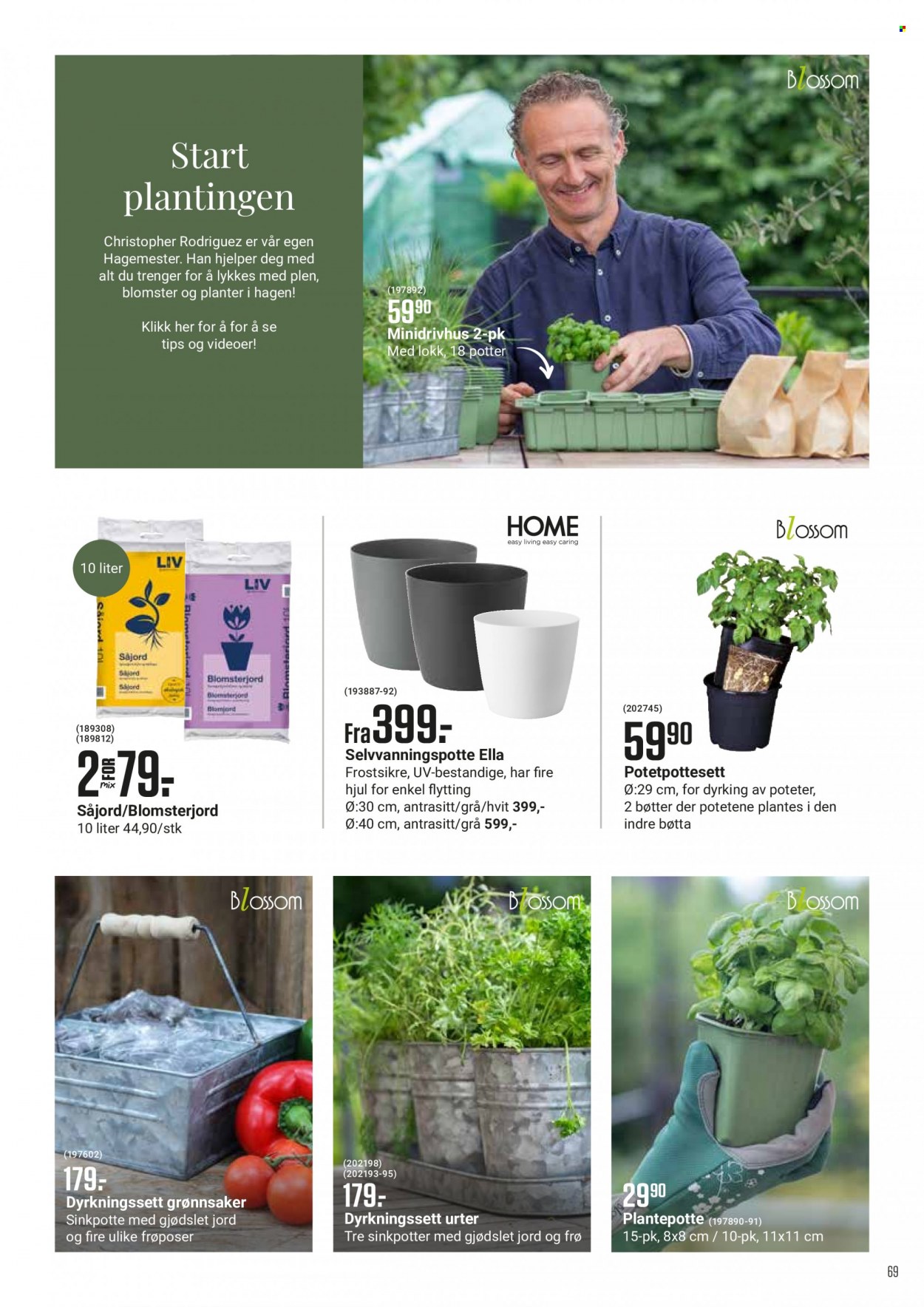 thumbnail - Kundeavis Europris - Produkter fra tilbudsaviser - planter, blomster. Side 69.