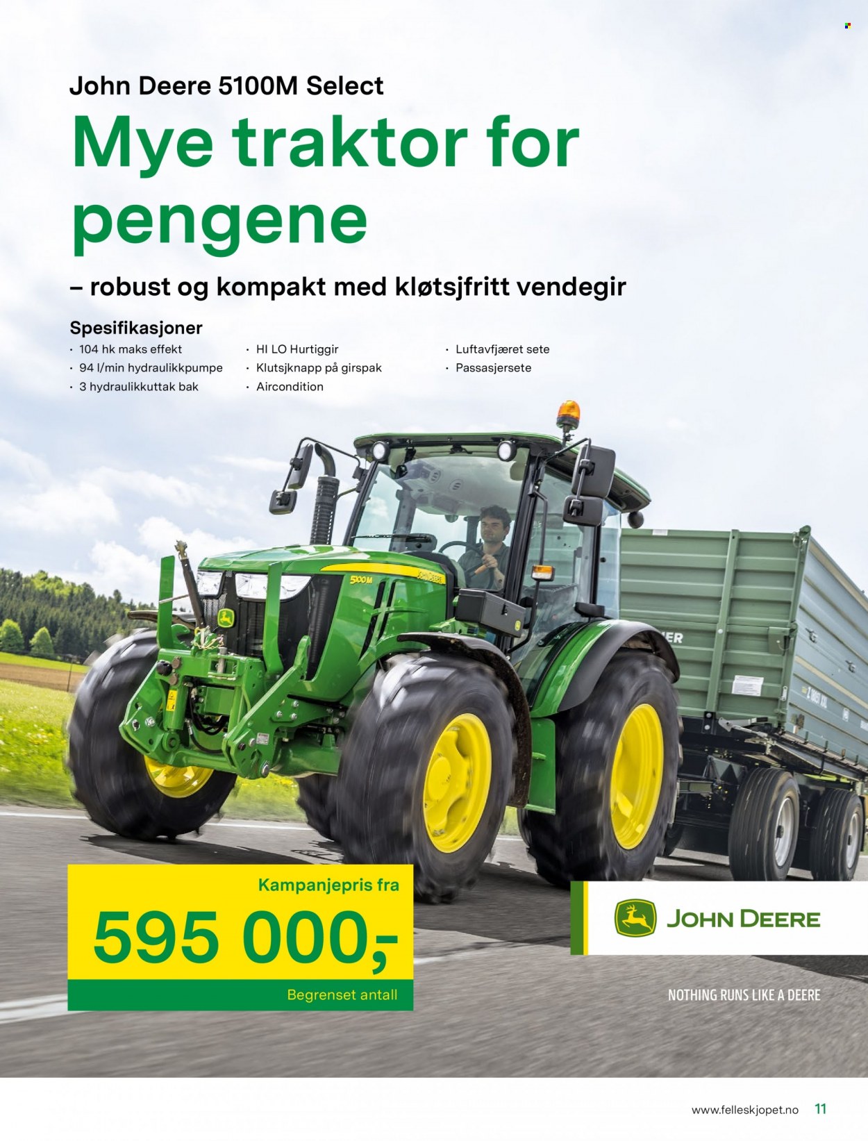 thumbnail - Kundeavis Felleskjøpet - 25.4.2022 - 22.5.2022 - Produkter fra tilbudsaviser - traktor. Side 11.