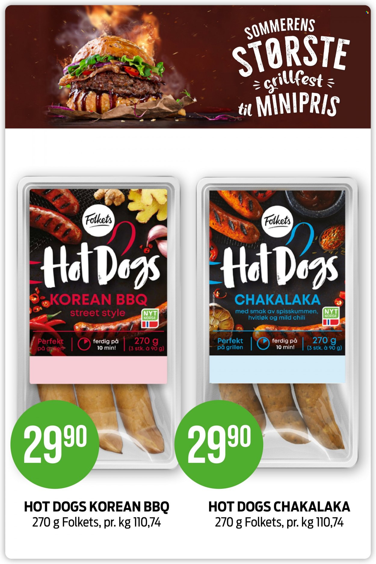 thumbnail - Kundeavis KIWI - Produkter fra tilbudsaviser - hvitløk, hot dog. Side 10.
