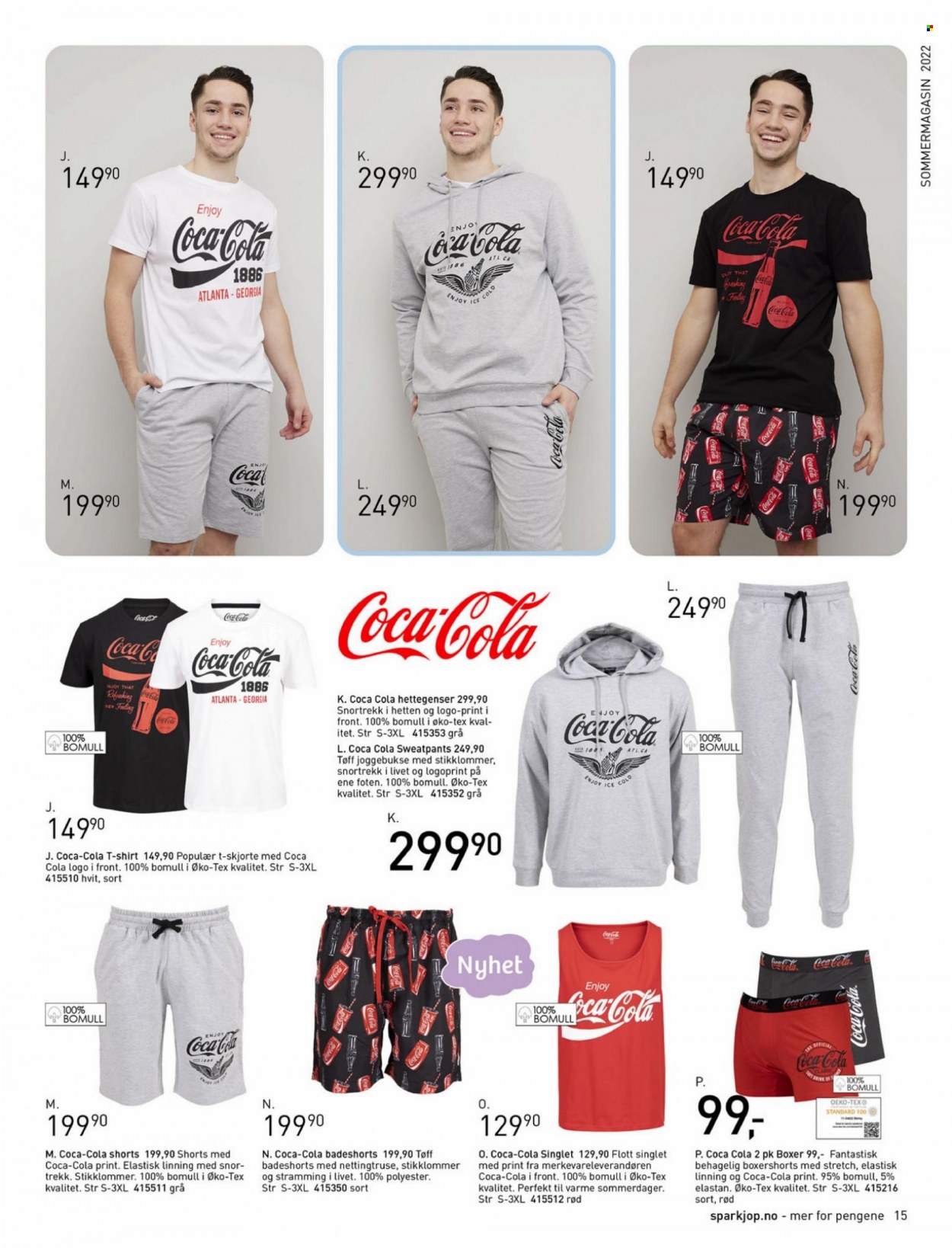 thumbnail - Kundeavis Sparkjøp - Produkter fra tilbudsaviser - shorts, t-skjorte, singlet, skjorte, joggebukse. Side 15.