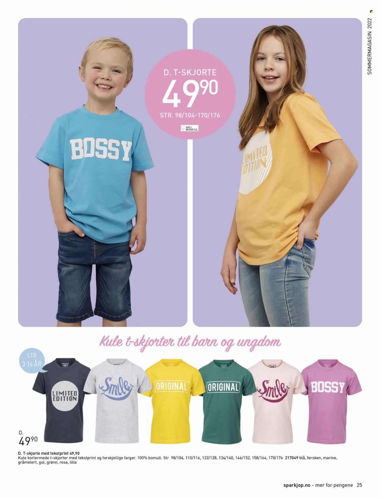 thumbnail - Kundeavis Sparkjøp - Produkter fra tilbudsaviser - t-skjorte, skjorte. Side 25.