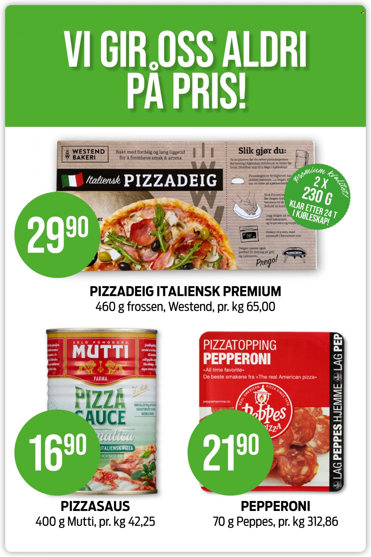 thumbnail - Kundeavis KIWI - Produkter fra tilbudsaviser - pizza, pepperoni, Peppes Pizza, pizzasaus. Side 19.