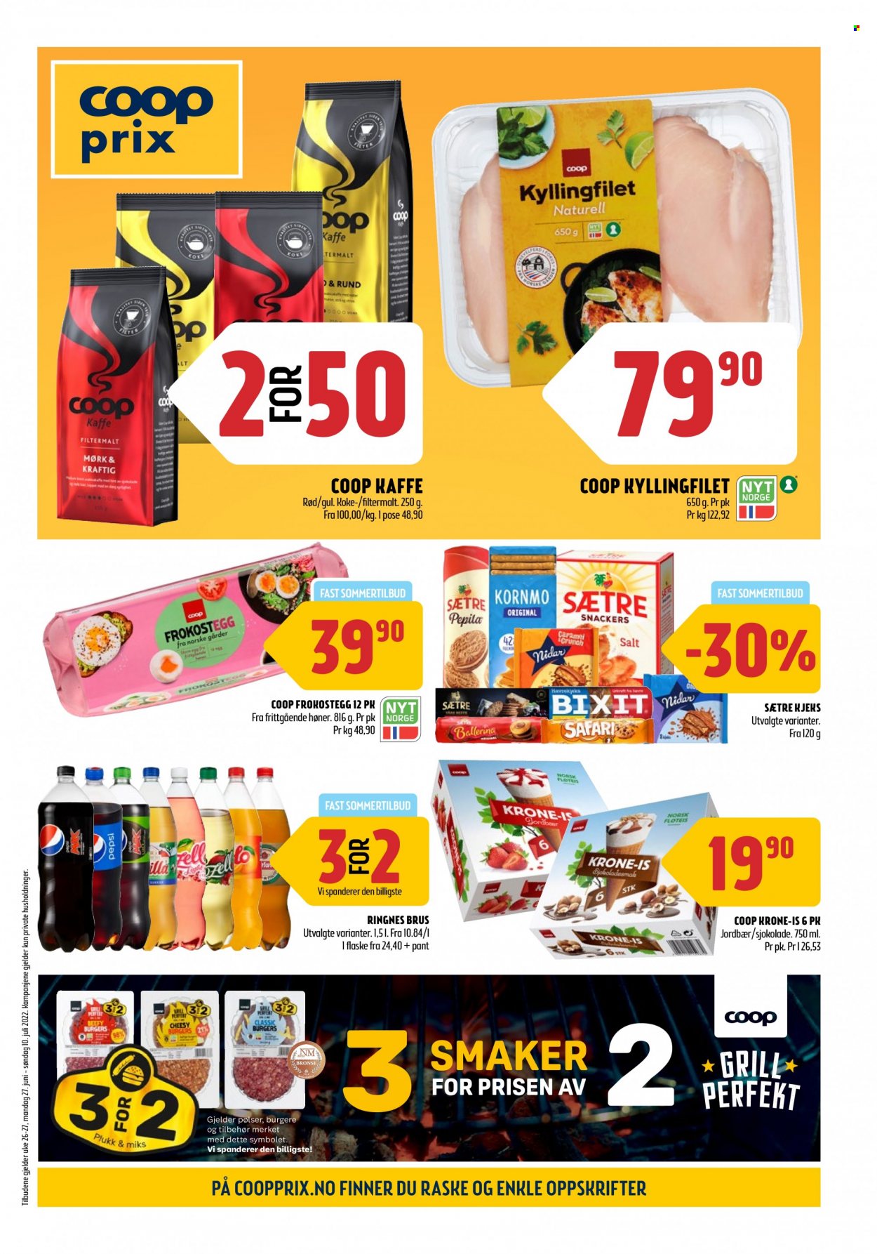 Kundeavis Coop Prix - 27.6.2022 - 10.7.2022. Side 1