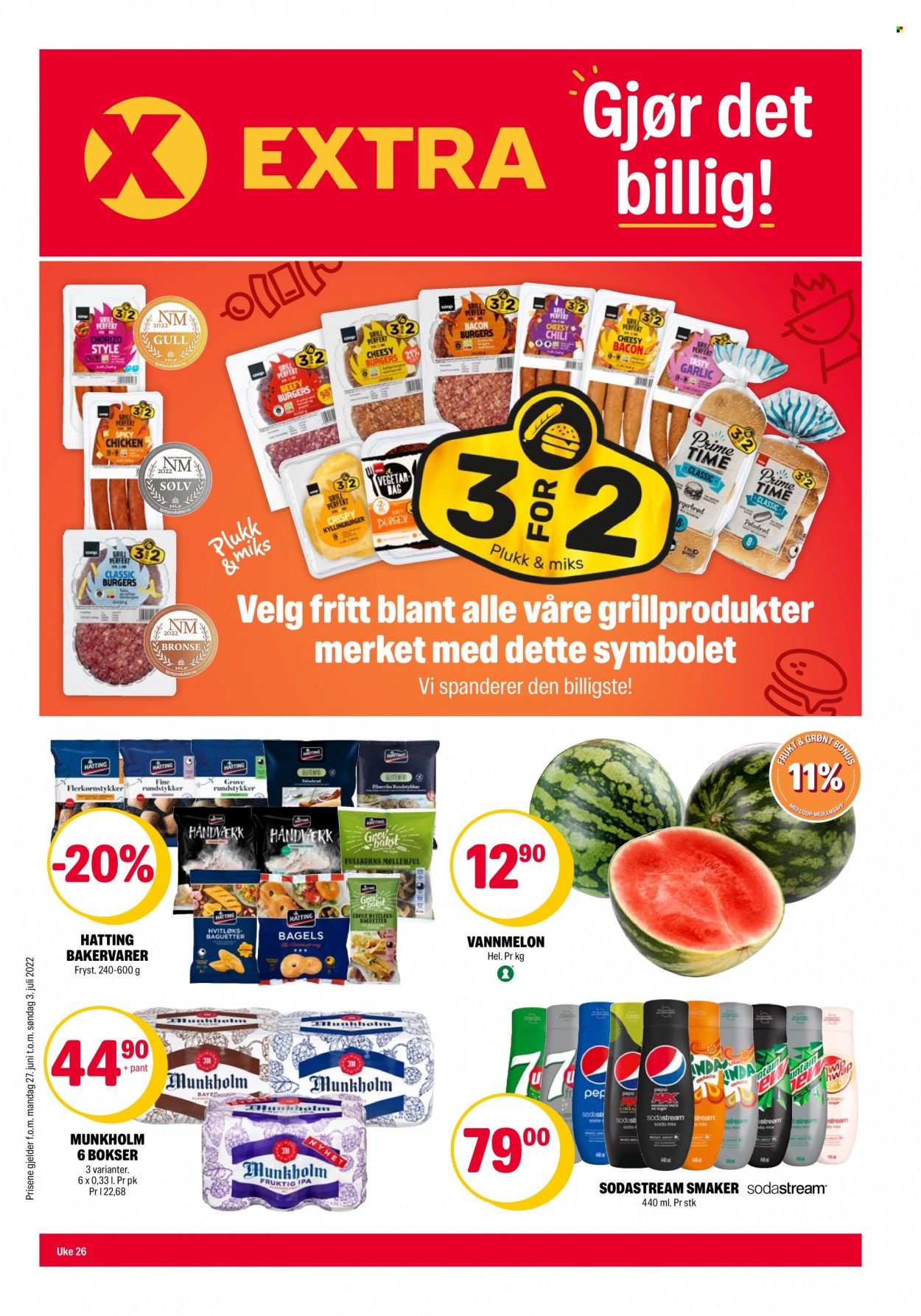 Kundeavis Coop Extra - 27.6.2022 - 3.7.2022. Side 1