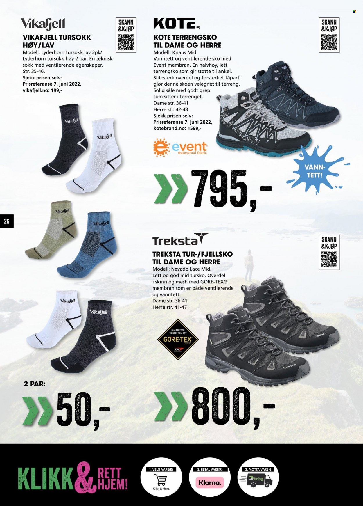 thumbnail - Kundeavis Sport Outlet - 21.6.2022 - 30.7.2022 - Produkter fra tilbudsaviser - vann, fjellsko, sko. Side 26.