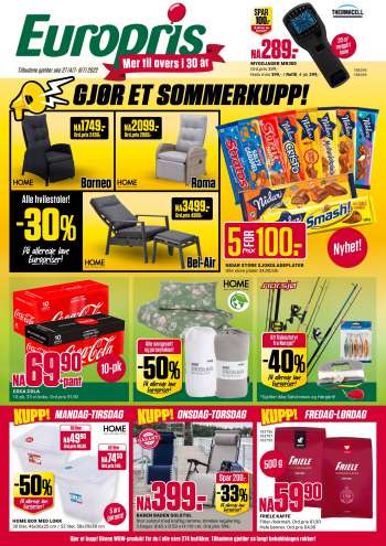 Kundeavis Europris - 04.07.2022 - 09.07.2022.