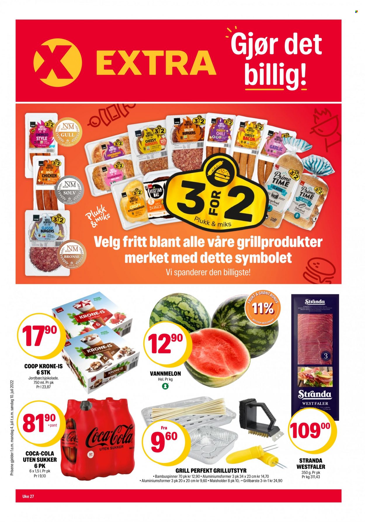 Kundeavis Coop Extra. Side 1