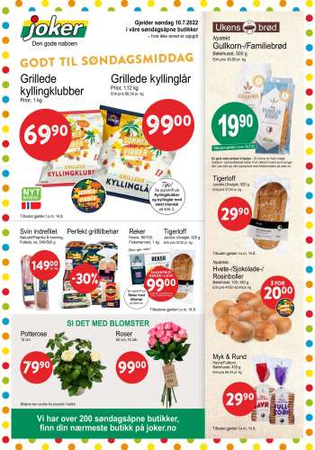 Kundeavis Joker - 09.07.2022 - 10.07.2022.