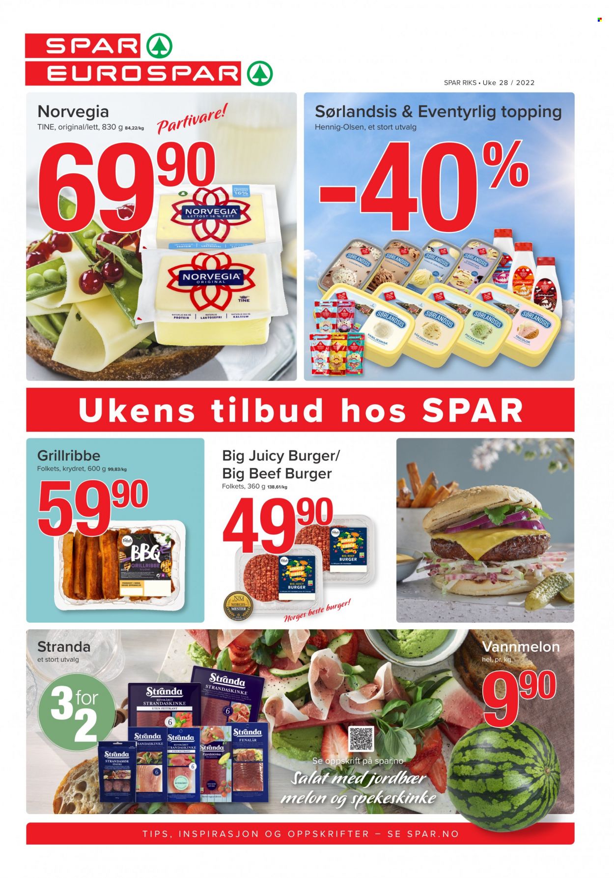 Kundeavis SPAR - 11.7.2022 - 17.7.2022. Side 1