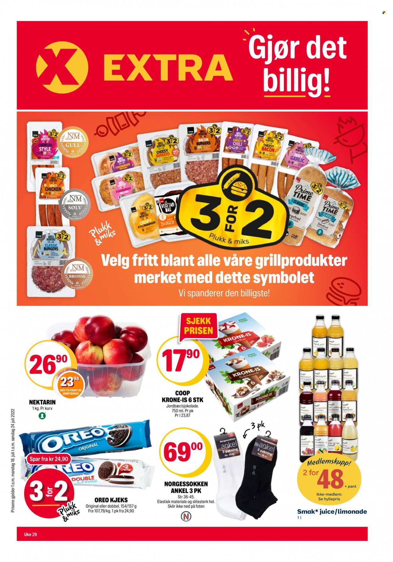 Kundeavis Coop Extra - 18.7.2022 - 24.7.2022. Side 1