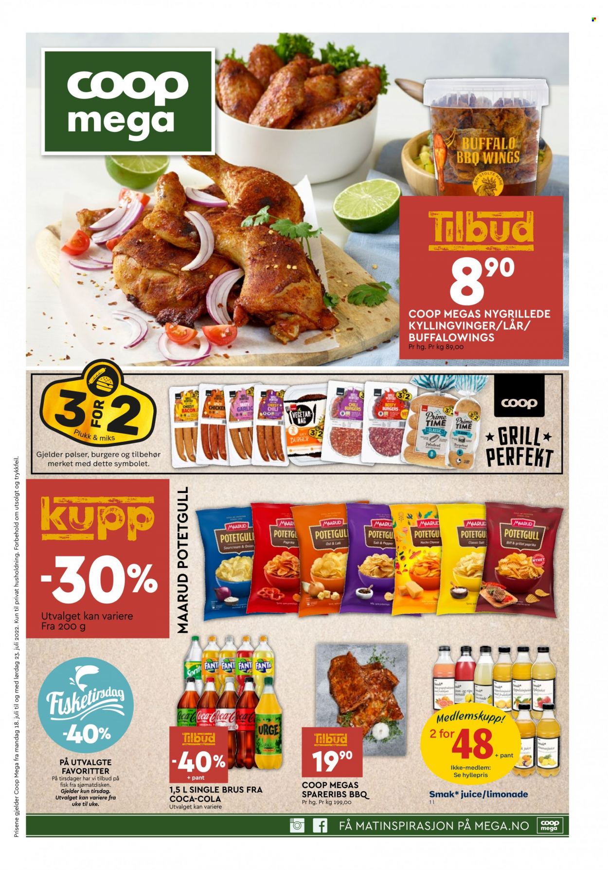 Kundeavis Coop Mega - 18.7.2022 - 23.7.2022. Side 1