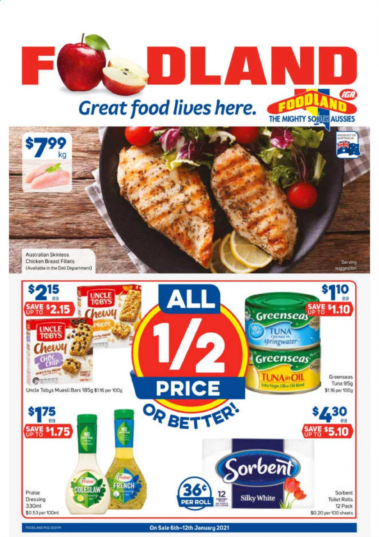 Foodland catalogue - 6 Jan 2021 - 12 Jan 2021. Page 1