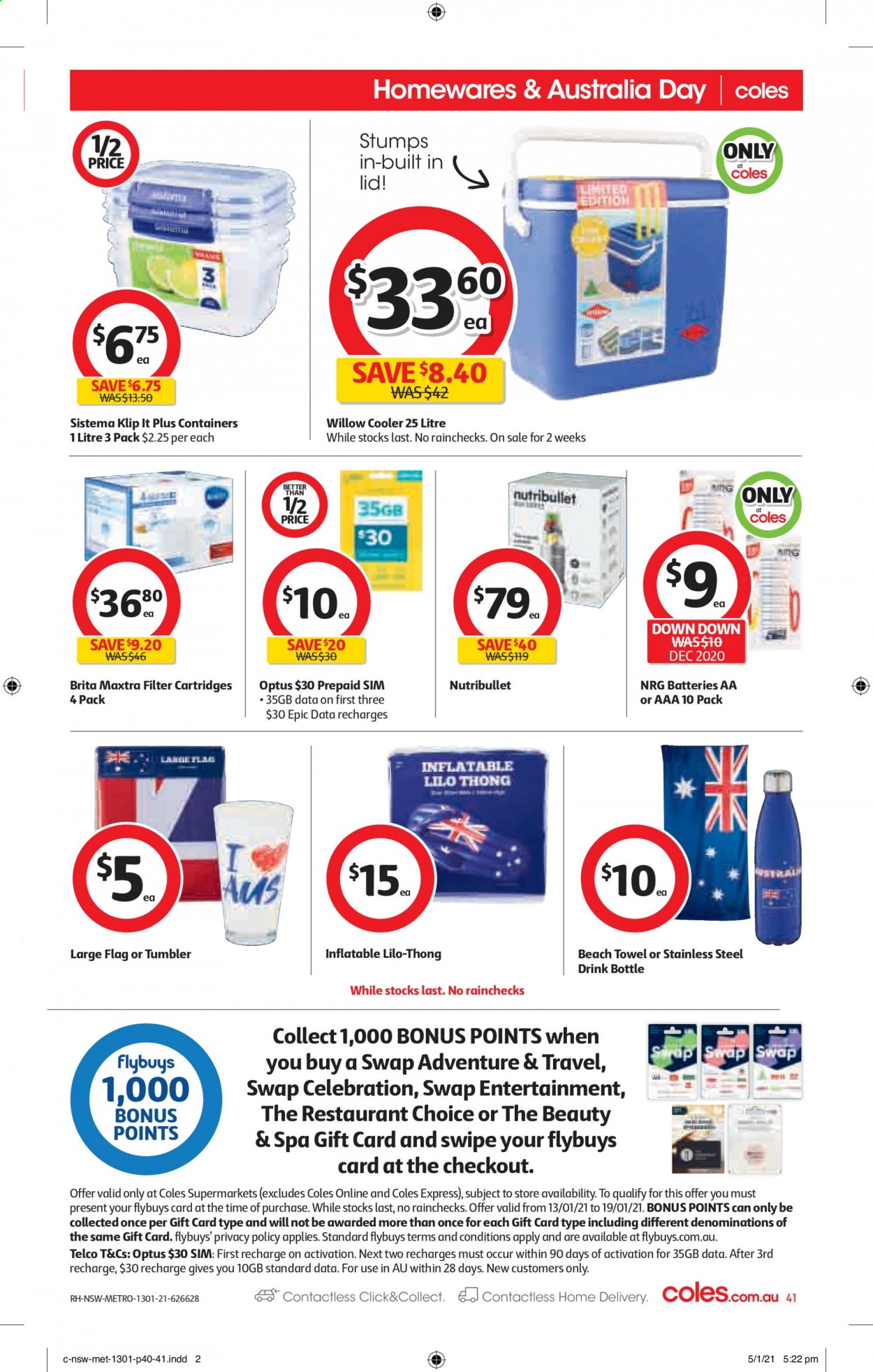 Coles catalogue - 13 Jan 2021 - 19 Jan 2021. Page 41