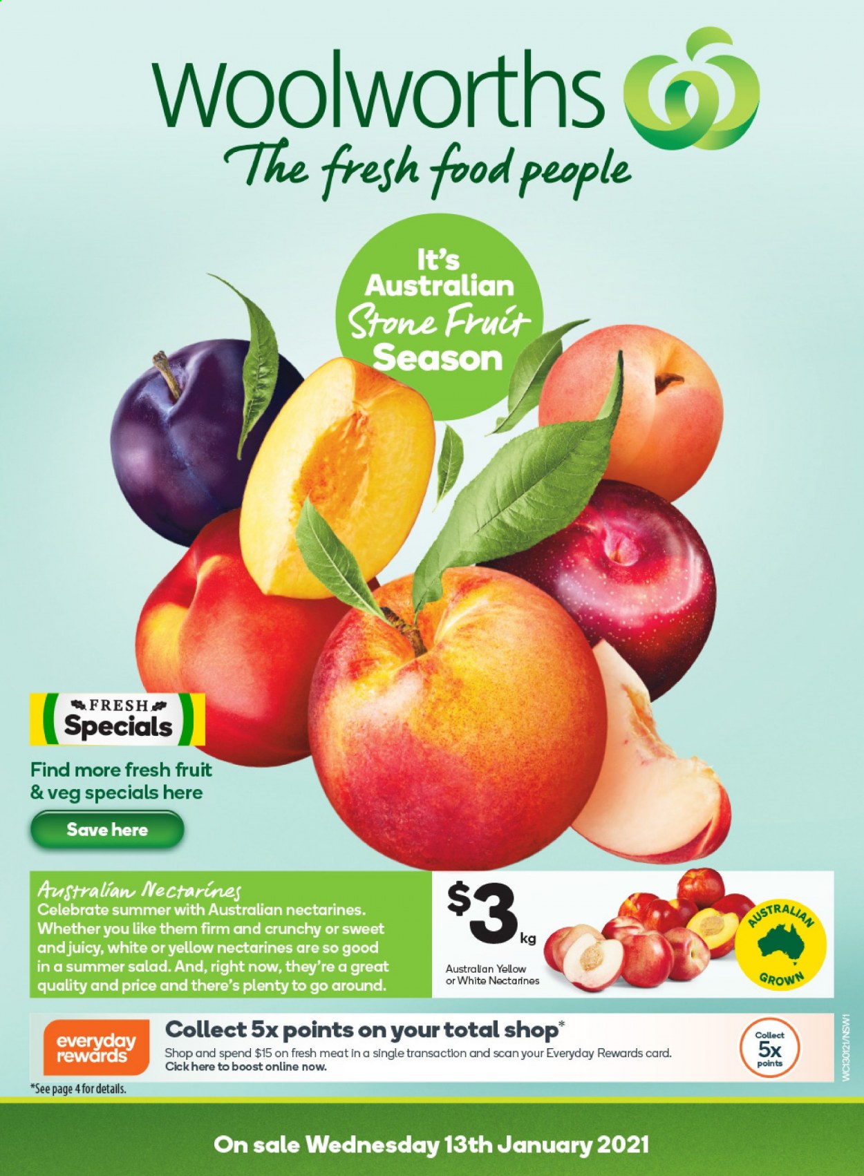 Woolworths catalogue - 13 Jan 2021 - 19 Jan 2021. Page 1