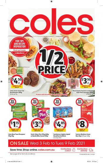 Coles Catalogue - 3.2.2021 - 9.2.2021.