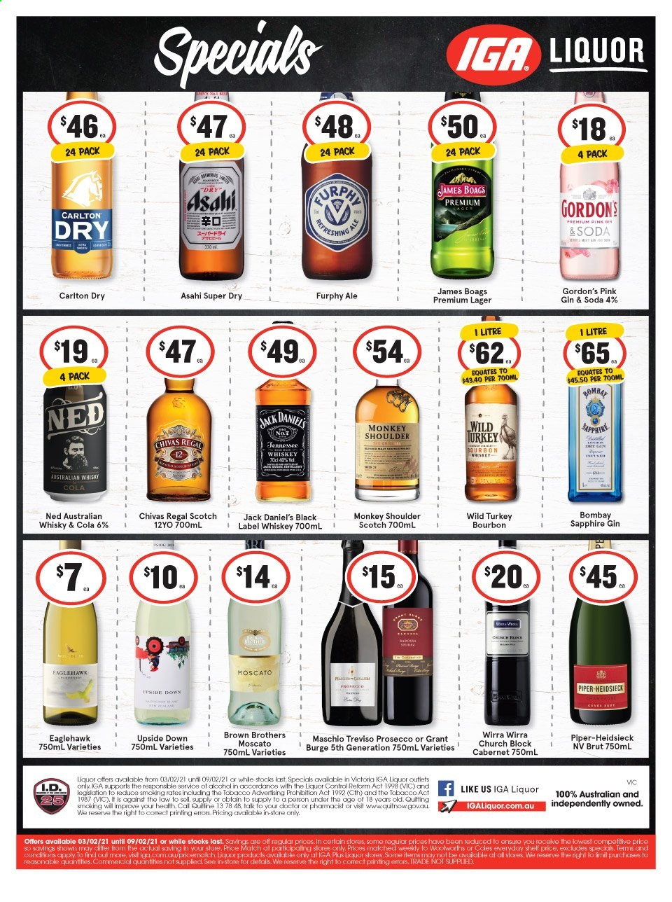 IGA LIQUOR catalogue - 3 Feb 2021 - 9 Feb 2021. Page 1
