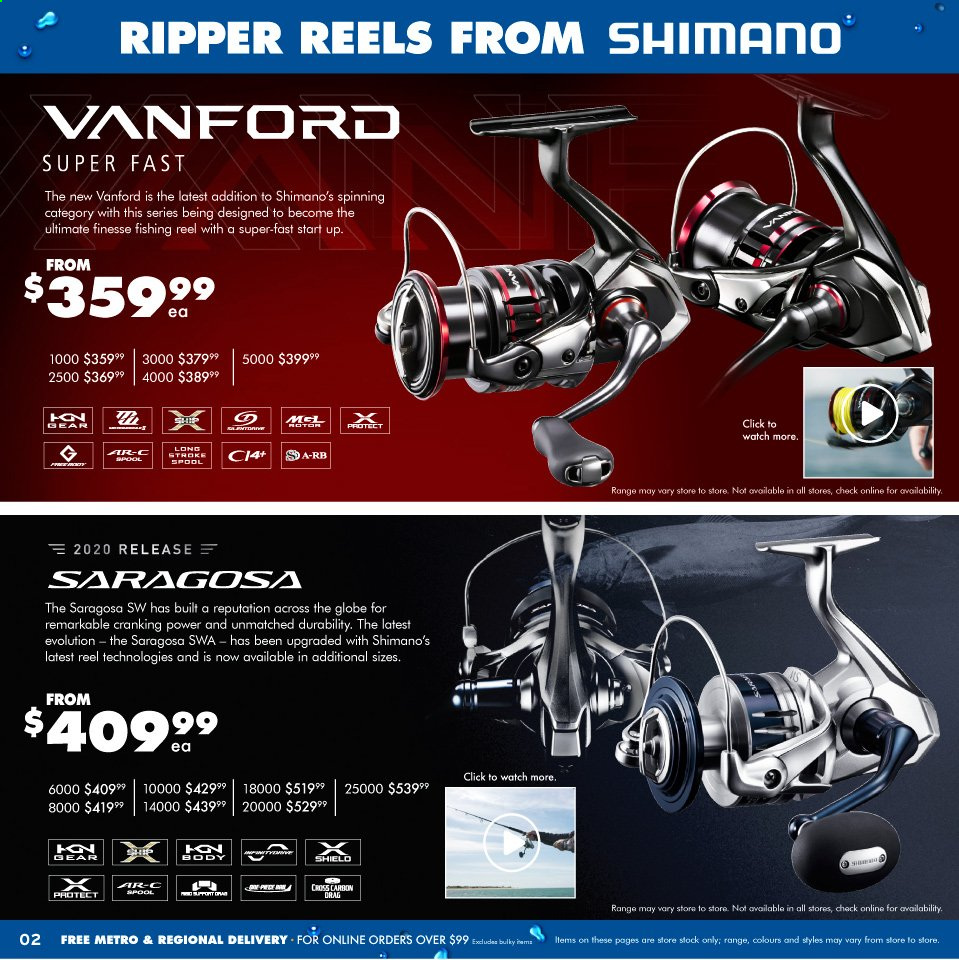 thumbnail - BCF Catalogue - 26 Feb 2021 - 7 Mar 2021 - Sales products - Shimano, pool, reel, fishing rod. Page 2.
