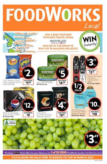 Foodworks Catalogue - 10.3.2021 - 16.3.2021.