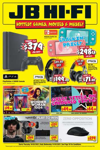 JB Hi-Fi Catalogue - 18.3.2021 - 31.3.2021.