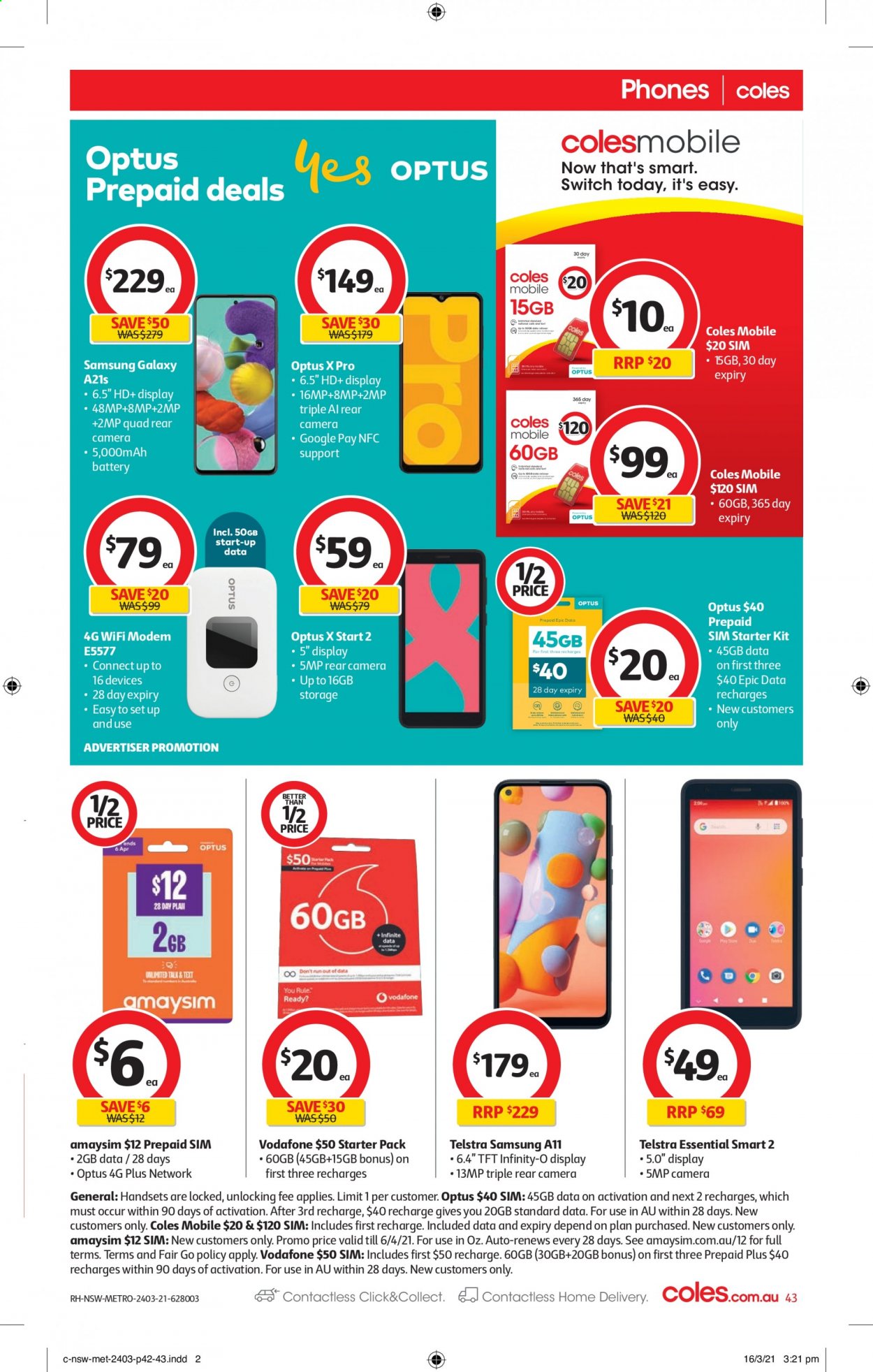 Coles catalogue - 24 Mar 2021 - 30 Mar 2021. Page 43