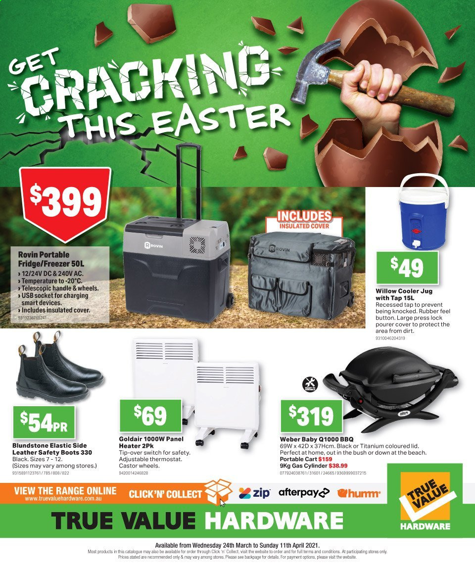 thumbnail - Mitre 10 Catalogue - 24 Mar 2021 - 11 Apr 2021 - Sales products - lid, switch, heater, Weber, cart. Page 2.